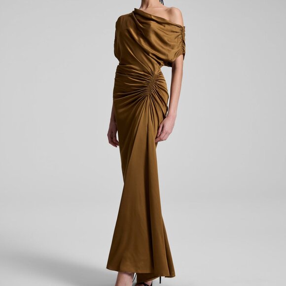A.L.C. Penny Satin Maxi Dress - Picture 7 of 8